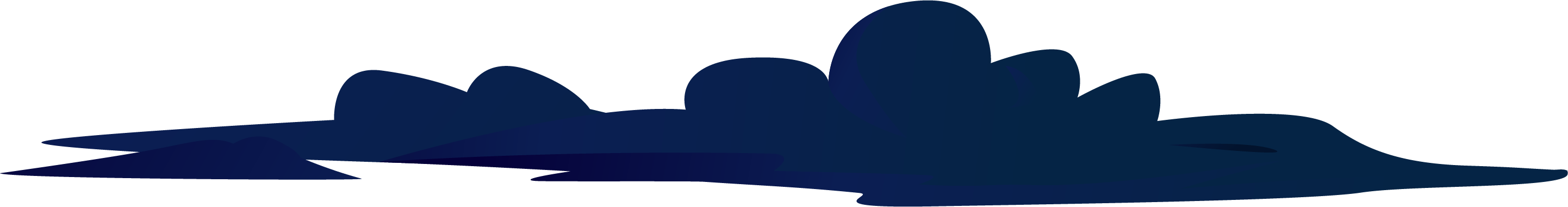 Dark blue stylized cloud shape on a transparent background.
