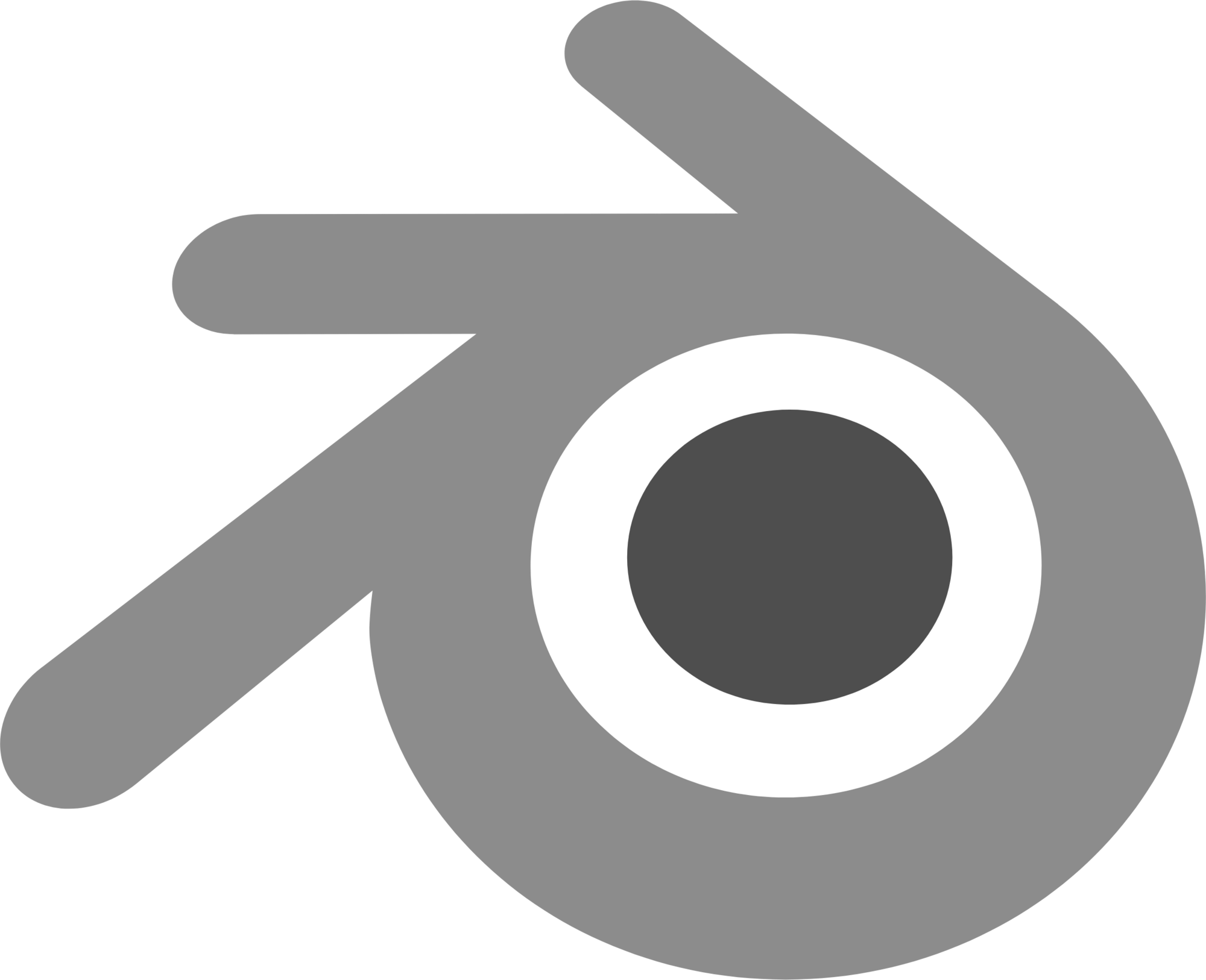 Blender 3D software logo featuring a stylized eye with an arrow pointing to the top right.