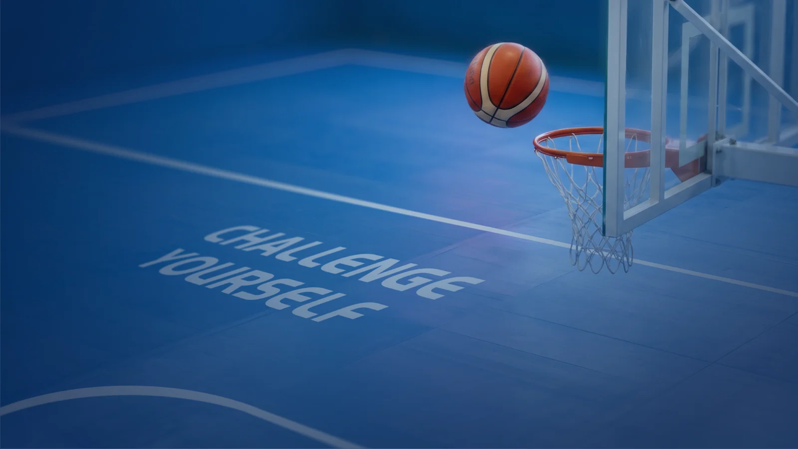Basketball guided frame for the Family Sports Day visual system