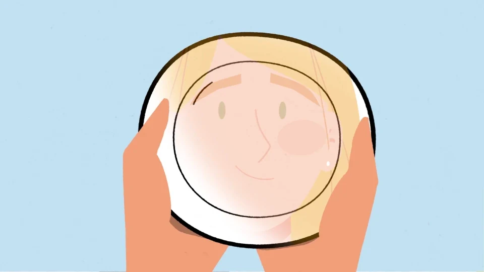 Atlantic character expression reflected in a plate