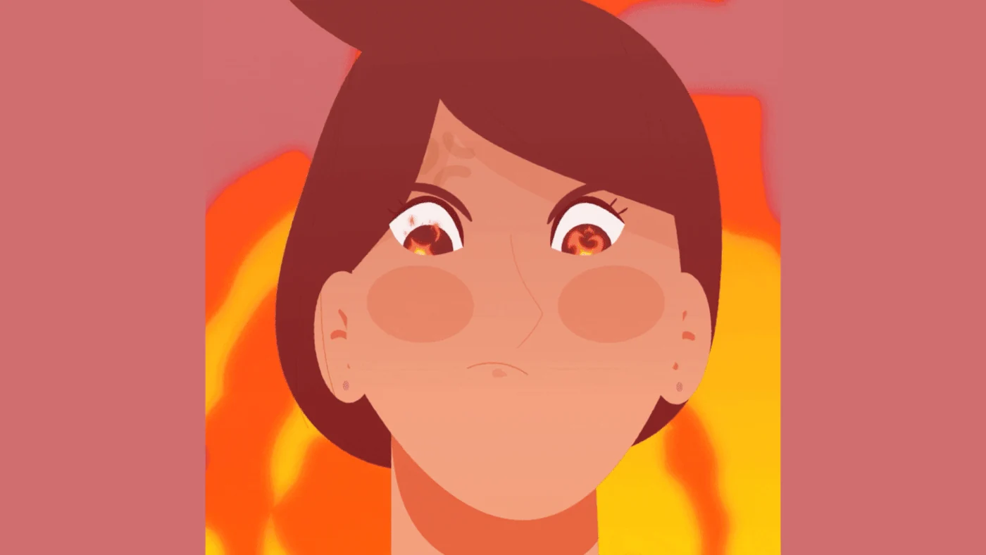 Tamreen mother in the exaggerated anger and fire scene